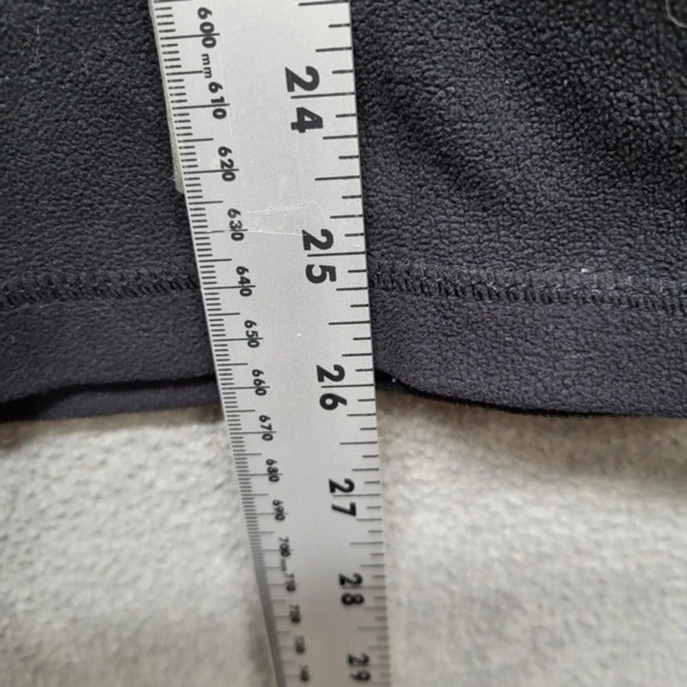 The North Face Men Sweatshirt Small Black Fleece 1/2 Zip Logo Mock Neck Pullover